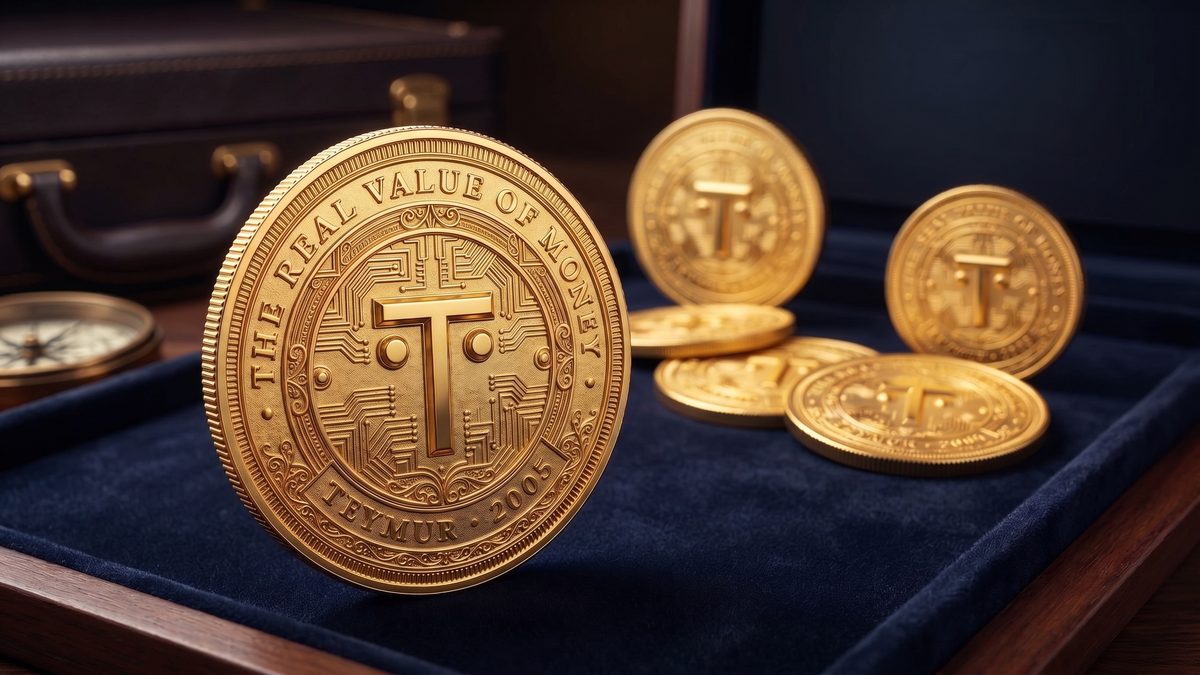 TEYMUR gold coins in a presentation case on navy velvet